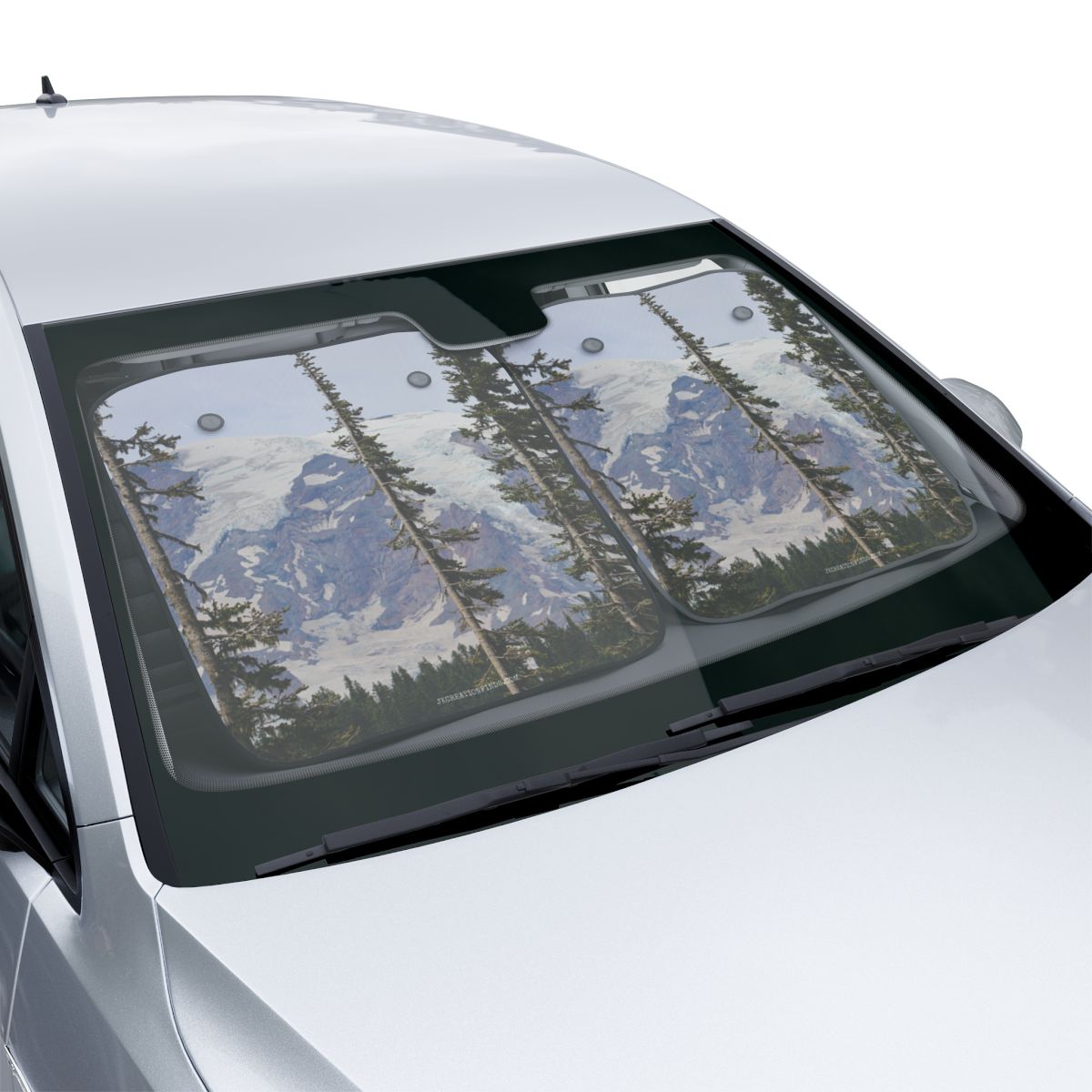 Scenic Mountain View Car Windshield Sun Shade