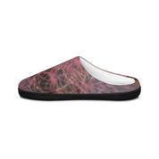 Abstract Pink and Black Comfortable Slip-On Mule