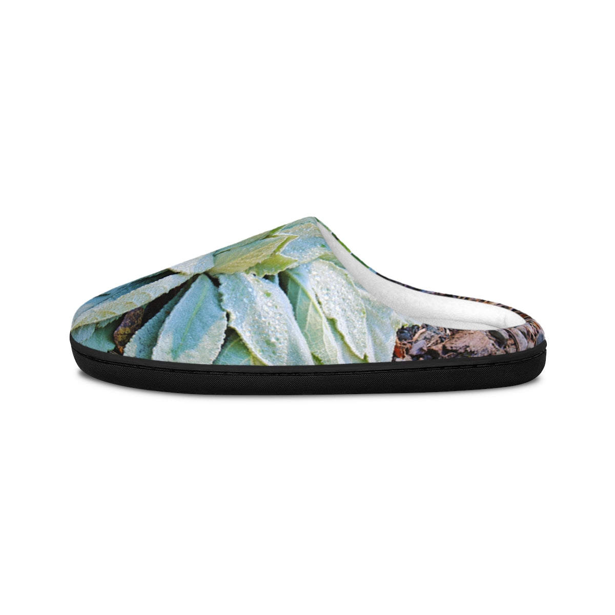 Frosted Leaf Design Comfortable Indoor Slippers
