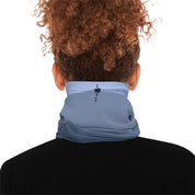 Versatile Zip-Up Blue Neck Warmer for Outdoor Activities