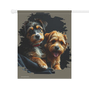 Adorable Puppies Print Cute Dogs Flag Home Decor