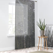 Snowfall Window Curtain, Winter Scene, Abstract Landscape, Nature Photography, Home Decor, Cozy Living, Stylish Drapes, Unique Gift
