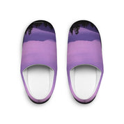 Purple Sky Forest Design Slip-On Shoes