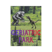 Geriatric Park Bigfoot and Dinosaur Art Print