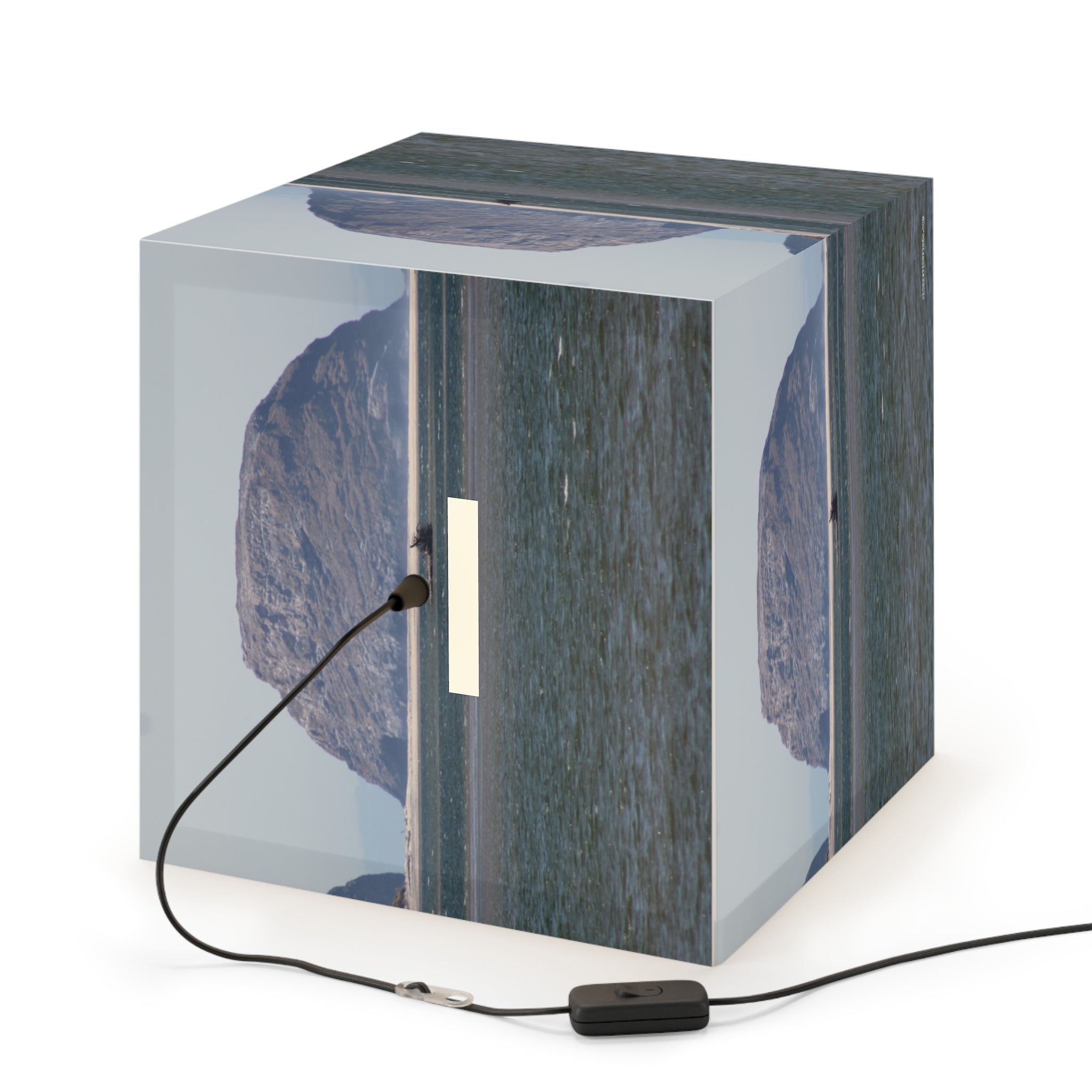 Mountain Water Scene Cube Lamp Decorative Light product type