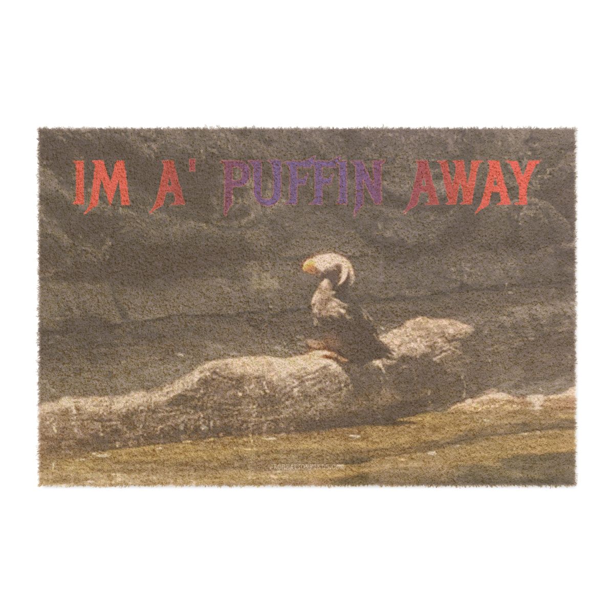 IM A' PUFFIN AWAY Funny Bird Art product