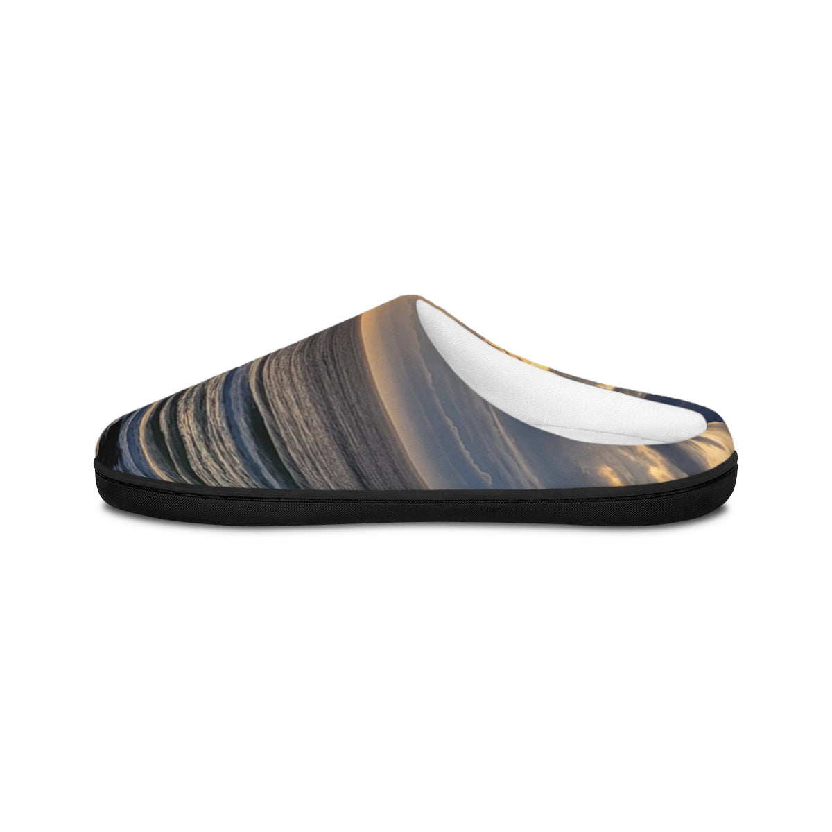 Sunset Ocean Waves Design Cozy House Slippers
