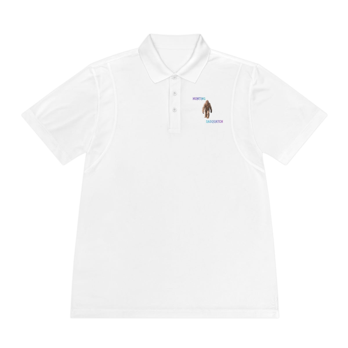 Hunting for Sasquatch Embroidered Polo Shirt