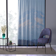 Scenic Mountain View Blue Curtains for Elegant Home Decor
