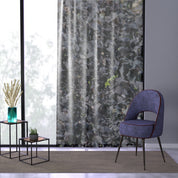 Dark Seaweed Window Curtain, Ocean Botanical, Moody Home Decor, Coastal Living, Algae Print, Nature Inspired, Unique Drapes