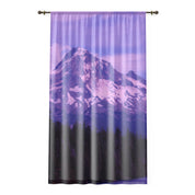 Majestic Purple Mountain Nature Scene Curtain