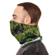 Green Forest Pattern Adjustable Neck Gaiter Scarf Accessory