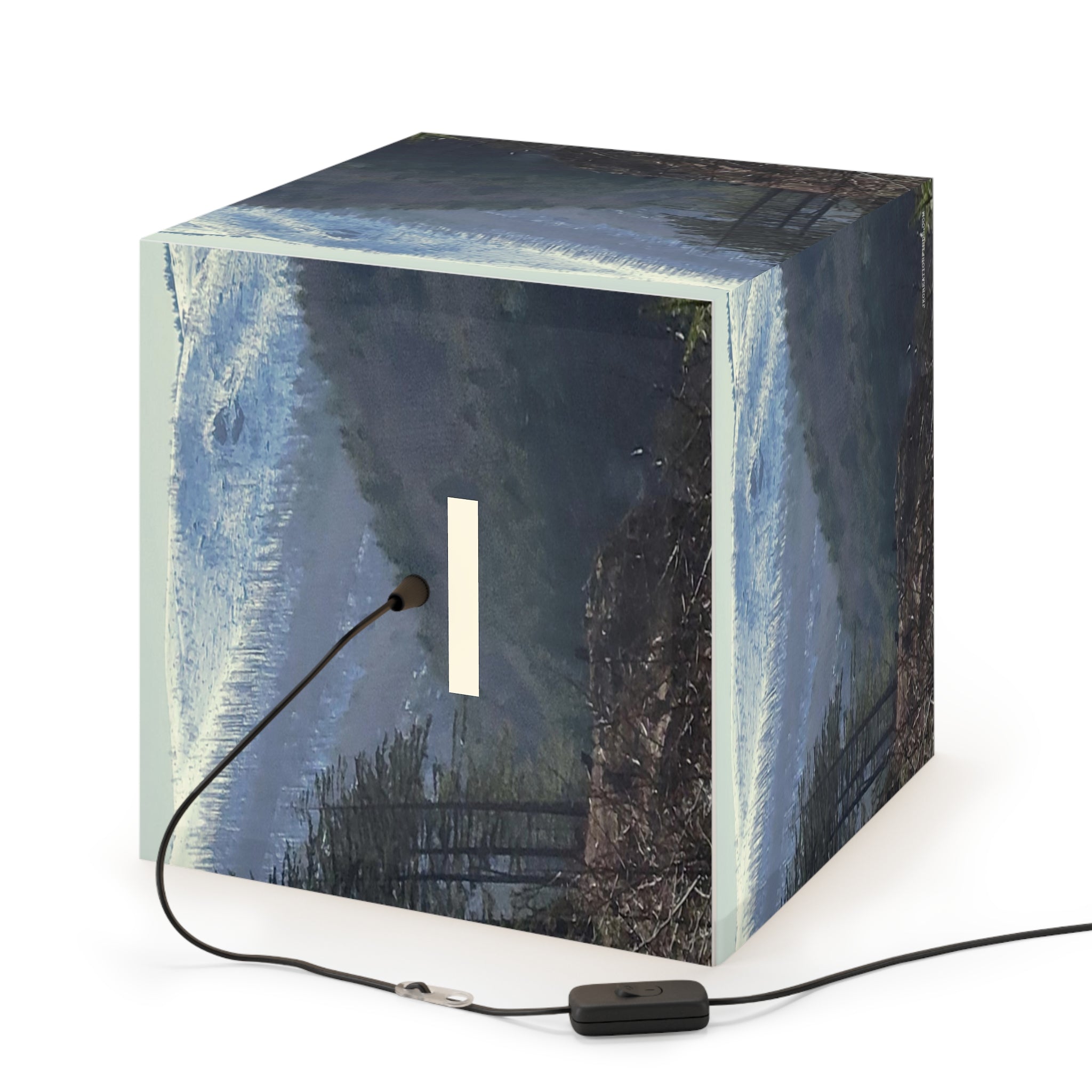 Artistic Landscape Cube Illuminated Lamp Box product type