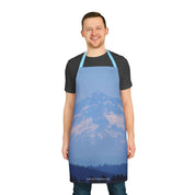 Stunning Mountain Scenery Print Apron for Kitchen Use