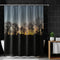 Sunset Silhouette Trees Shower Curtain Bathroom Decor