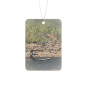 Paddling on River with Rocky Shoreline Air Freshener