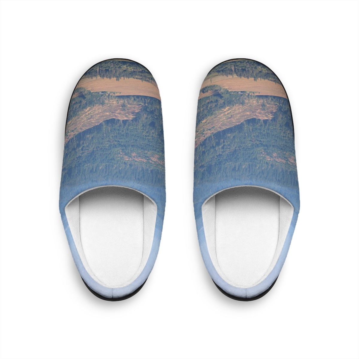 Mountain Landscape Print Comfortable House Slippers