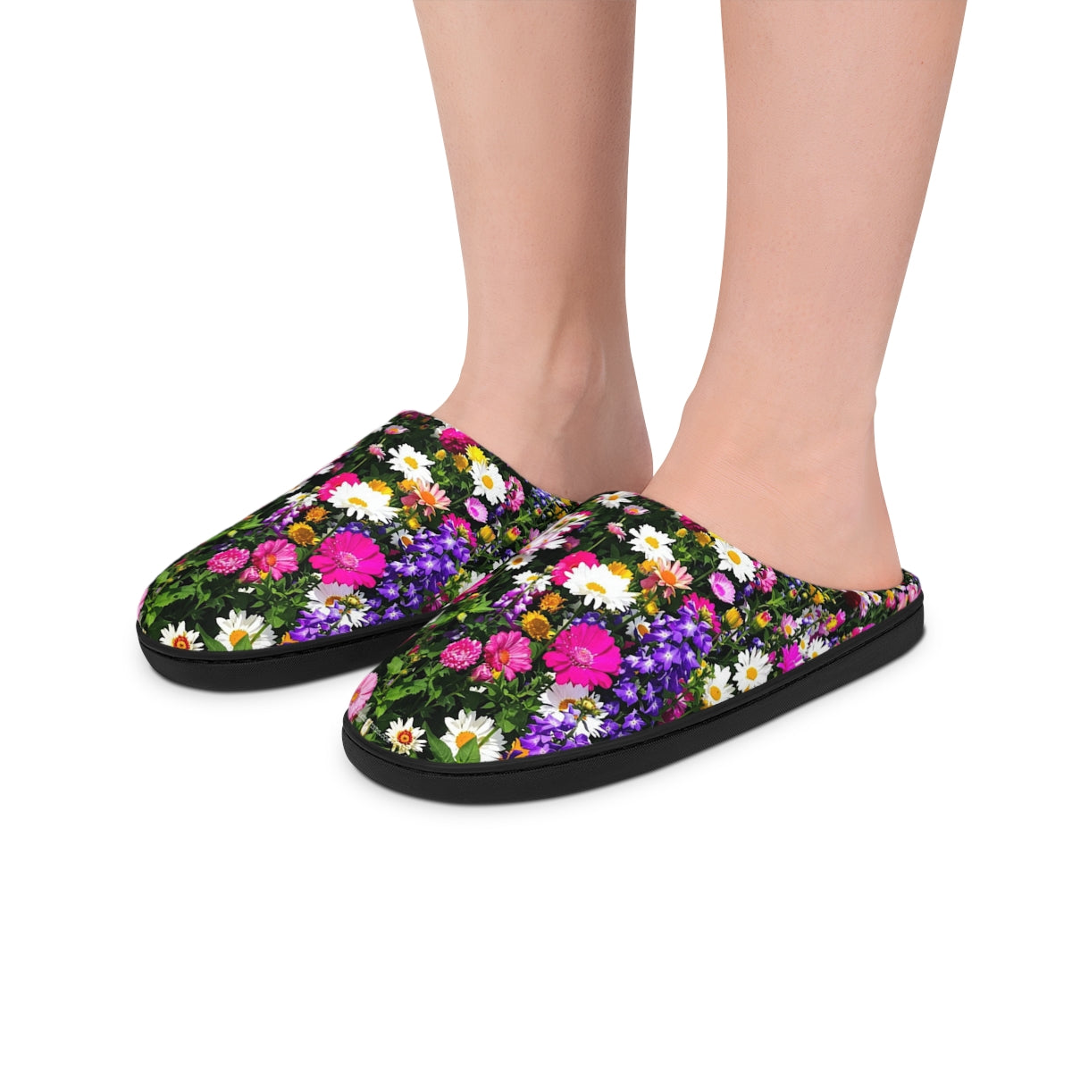 Vibrant Floral Print Indoor Outdoor Comfortable Slippers