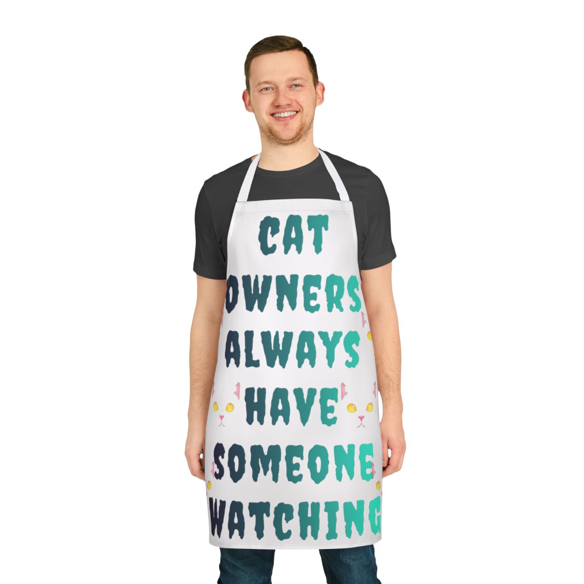 Cat Owners Always Have Someone Watching Apron
