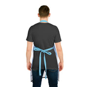 Stylish Blue Tied-Back Apron for Home and Kitchen Use