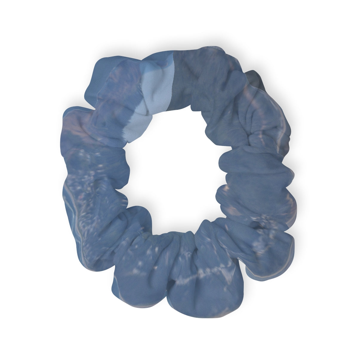 Elegant Blue Ocean Design Fashionable Scrunchie