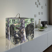 Raccoon Tree Hollow Woodland Stone Square Lamp product type