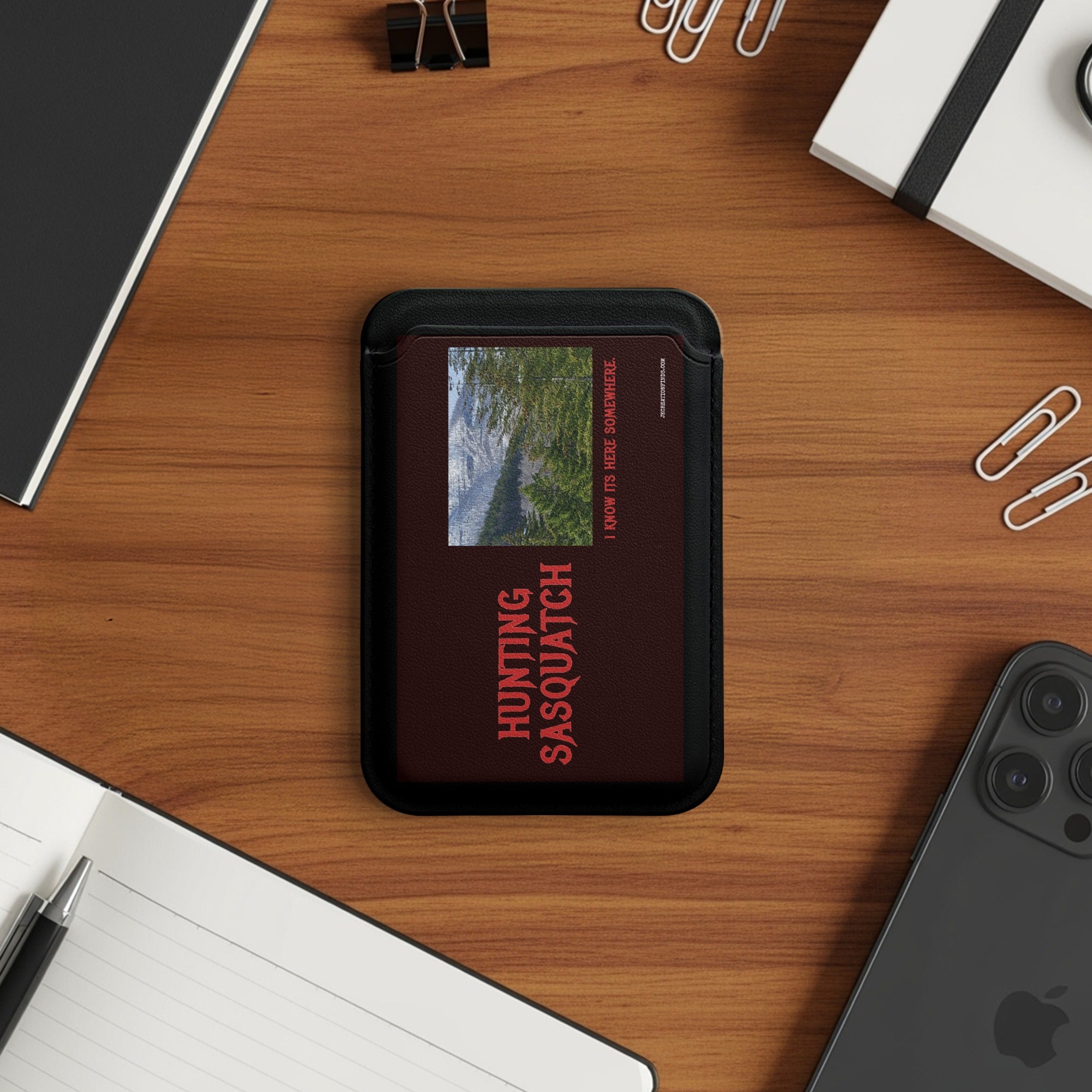 Hunting Sasquatch Design Card Wallet product