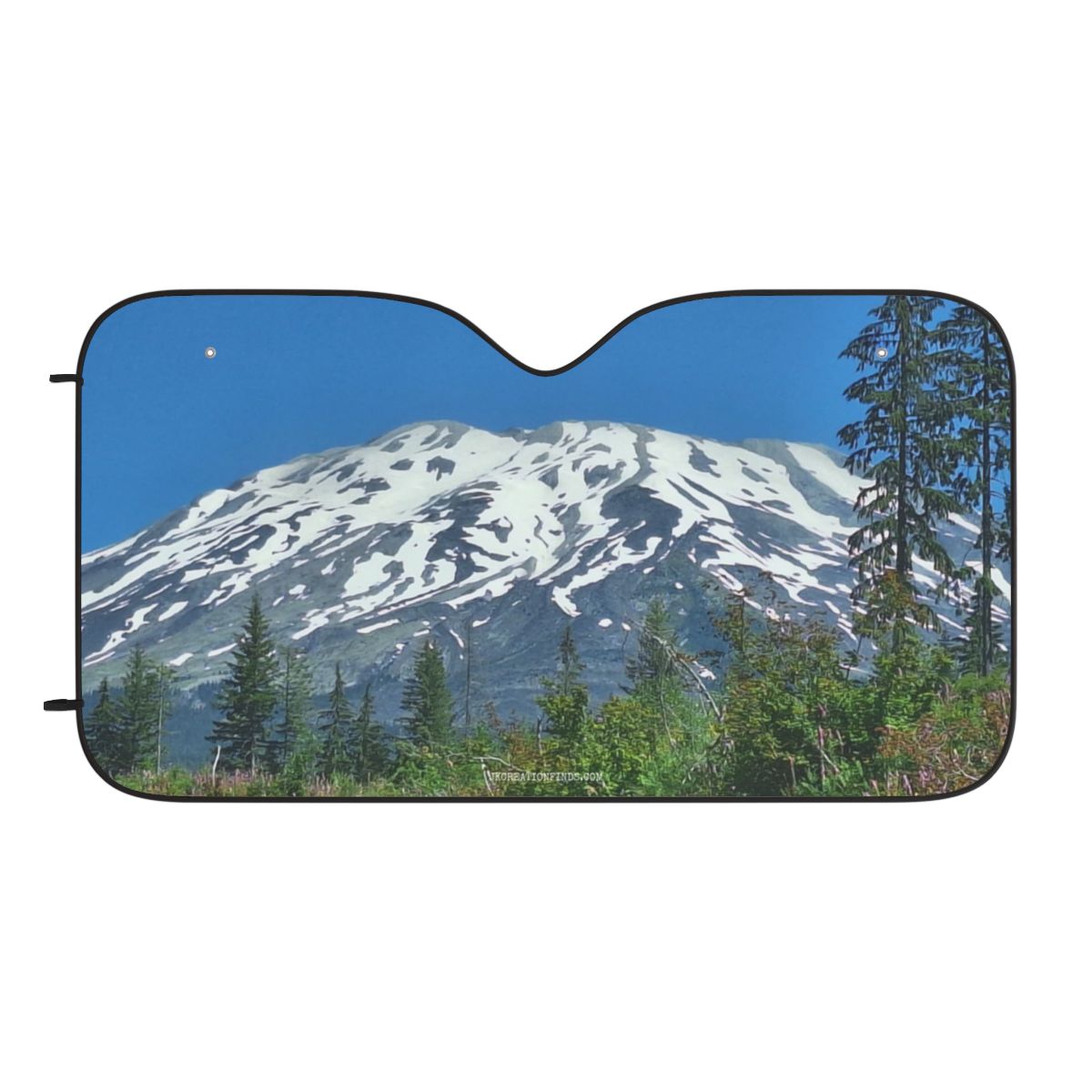 Majestic Snow-Capped Mountain Car Sunshade