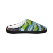 Green Leaf Pattern Nature Inspired Slip-On Shoes
