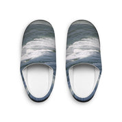 Ocean Wave Print Comfortable Indoor Slippers