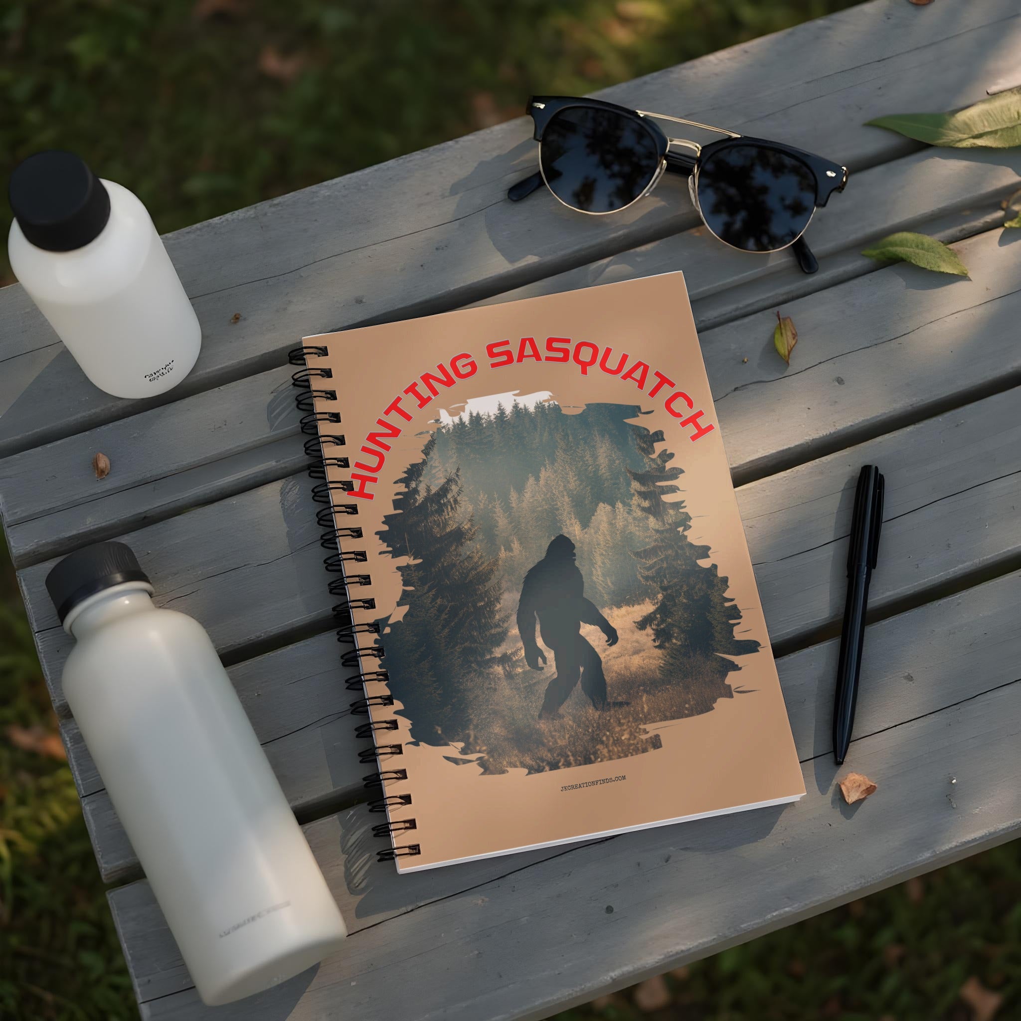 Hunting Sasquatch Spiral Notebook Novelty Product