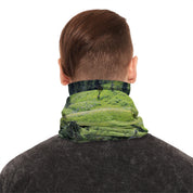 Scenic Green Landscape Print Neck Gaiter Fashion Accessory