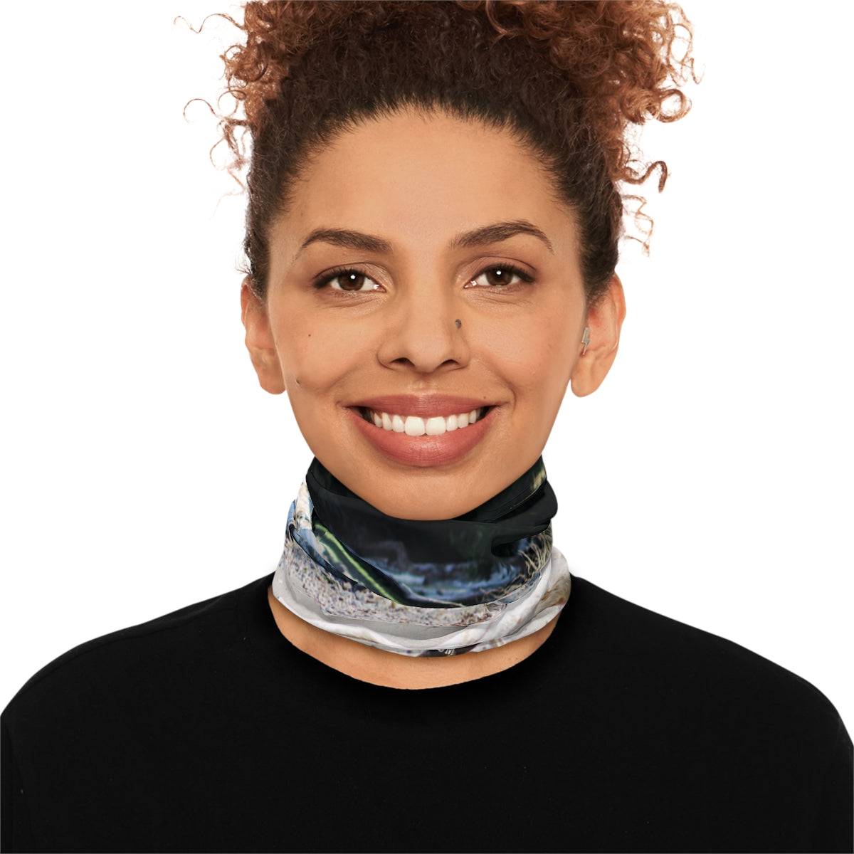 Unique Design Neck Gaiter Scarf with Abstract Pattern
