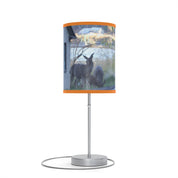 Serene Deer Scene Nature Art on Table Lamp Decor