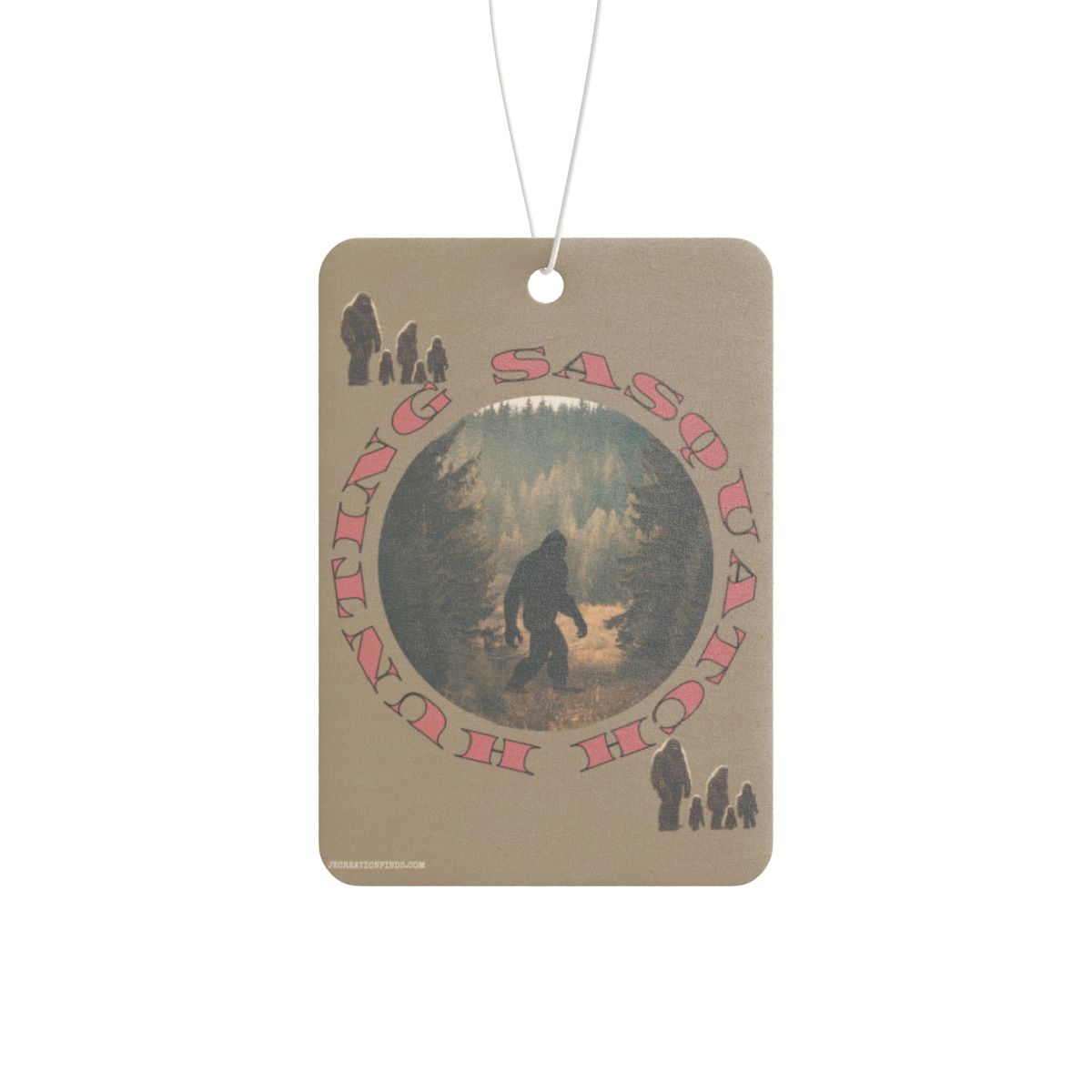 Hunting Sasquatch Scene Design Hanging Freshener