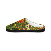 Colorful Blossoming Garden Patterned Slip-on Slippers