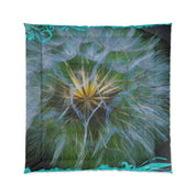 Vibrant Abstract Dandelion Design Throw Pillow Cover
