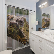 Majestic Owl in Flight Bathroom Decor Shower Curtain