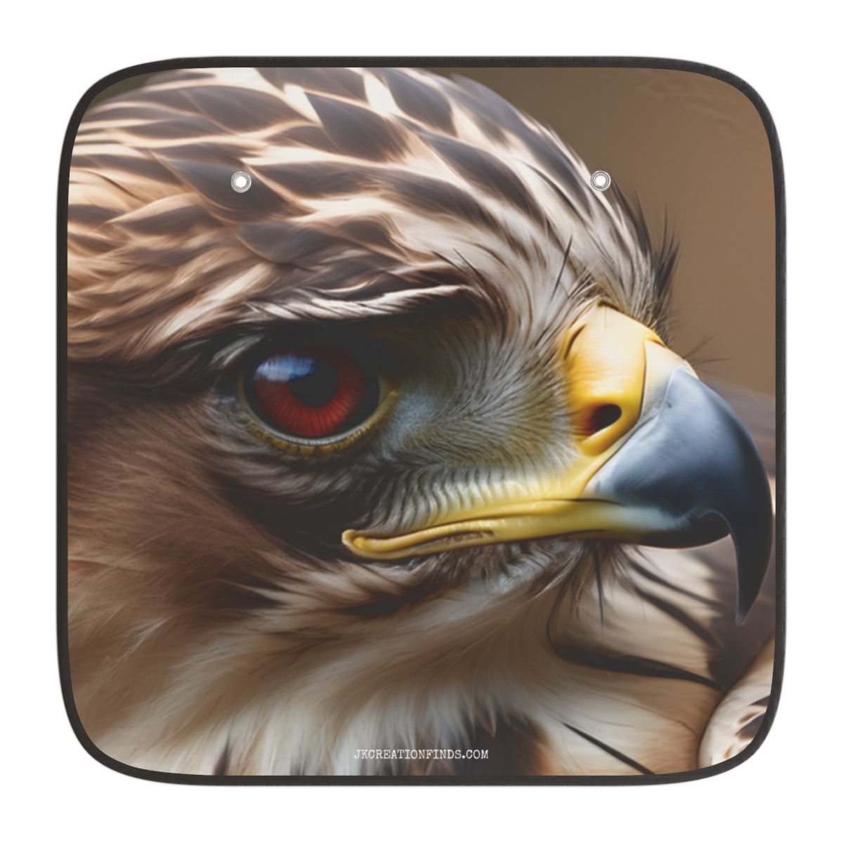 Realistic Majestic Eagle Design Car Sunshade