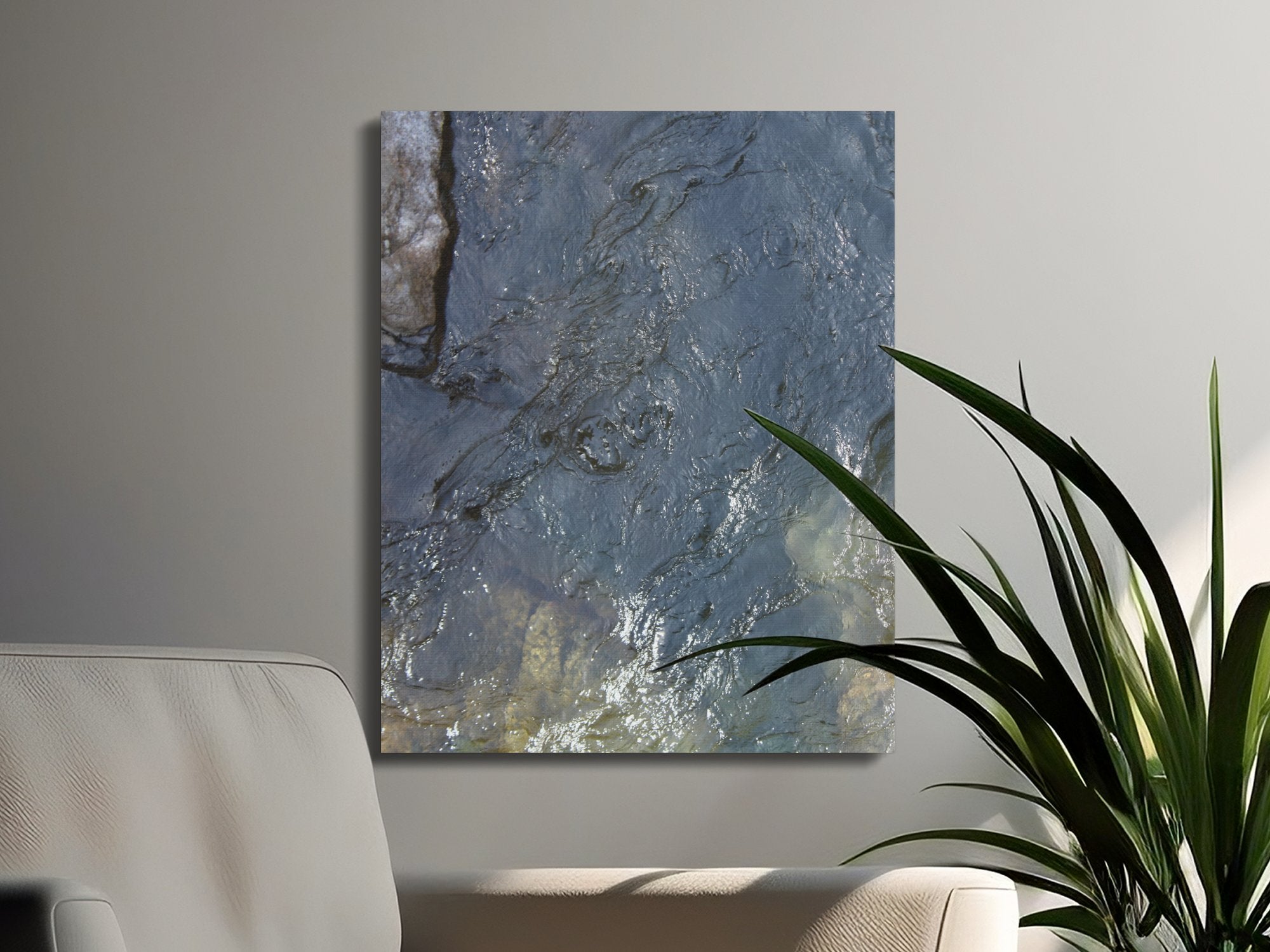 Abstract Blue and Green Modern Wall Art product