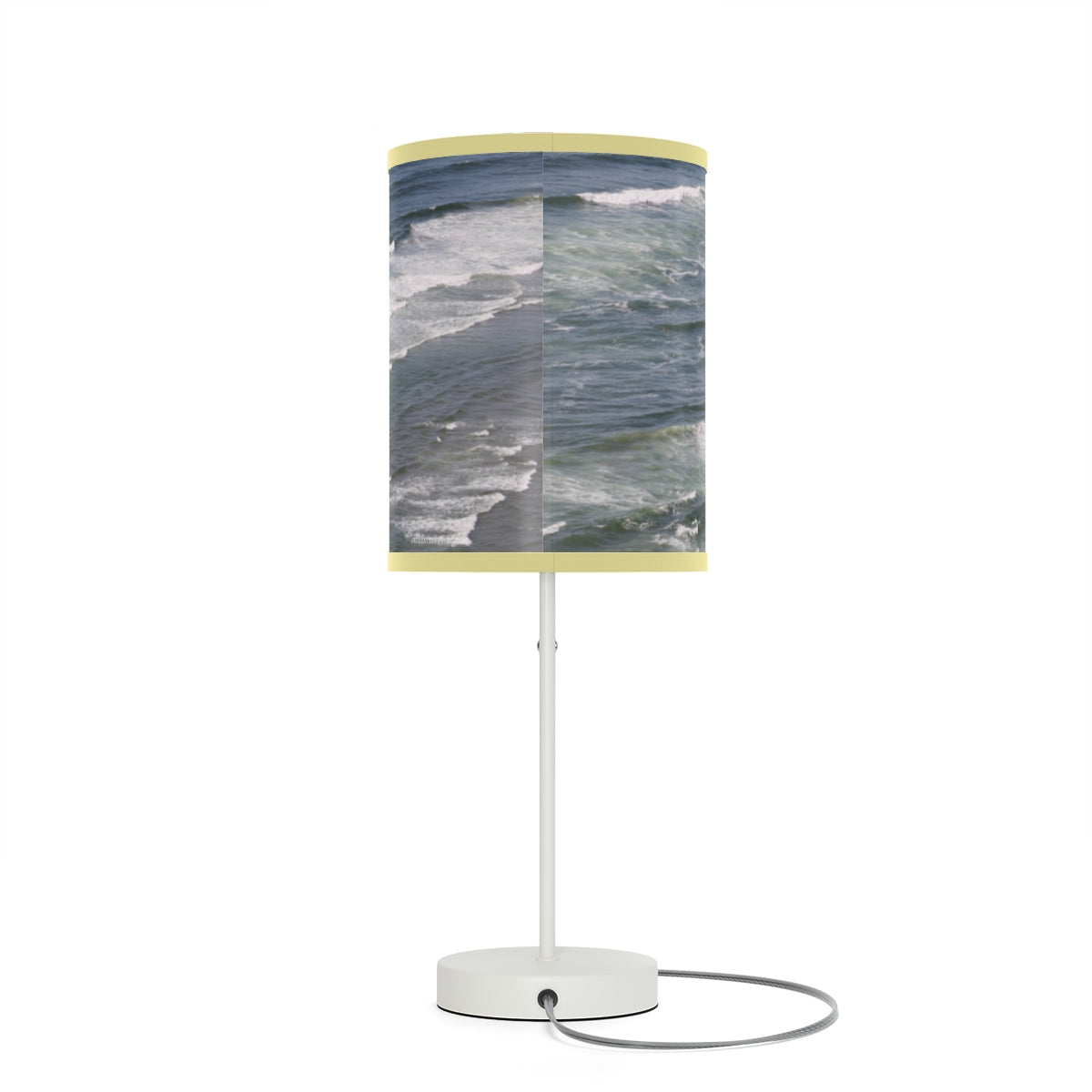 Waves at Beach Art Themed Table Lamp for Living Room