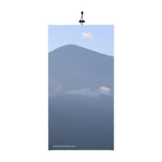 Blue Hazy Mountain Peaks Art Print Wall Decor
