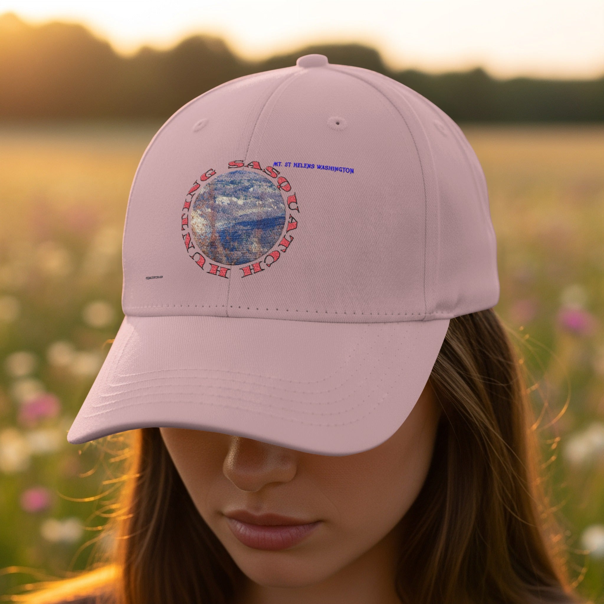 Earth Husky Washington Embroidered Pink Hat product