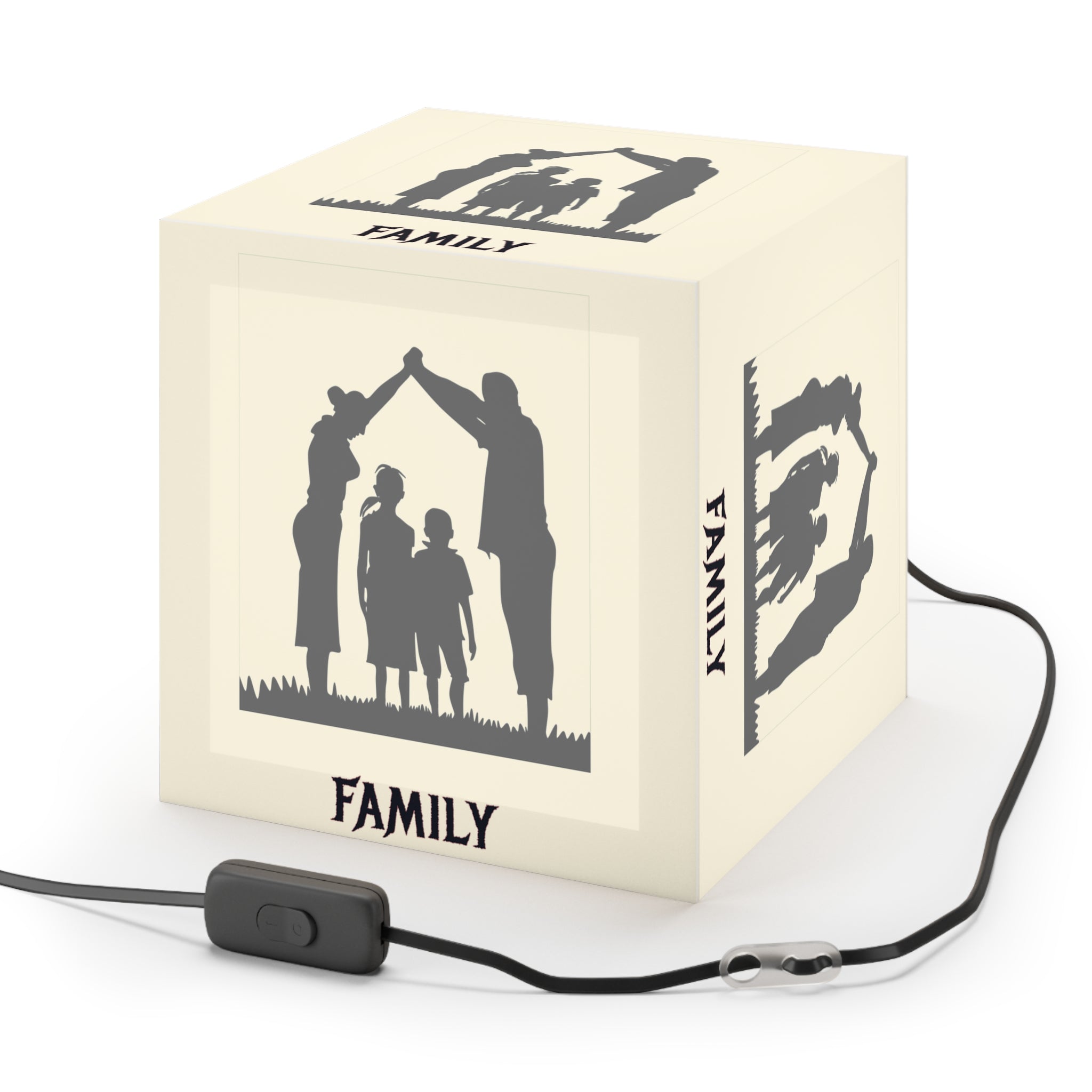 Family Silhouette Design Illuminated Box Light product type