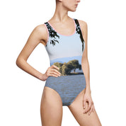 Scenic Lakeside View One-Piece Swimsuit for Women
