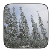 Snow Covered Evergreen Trees Scenic Product