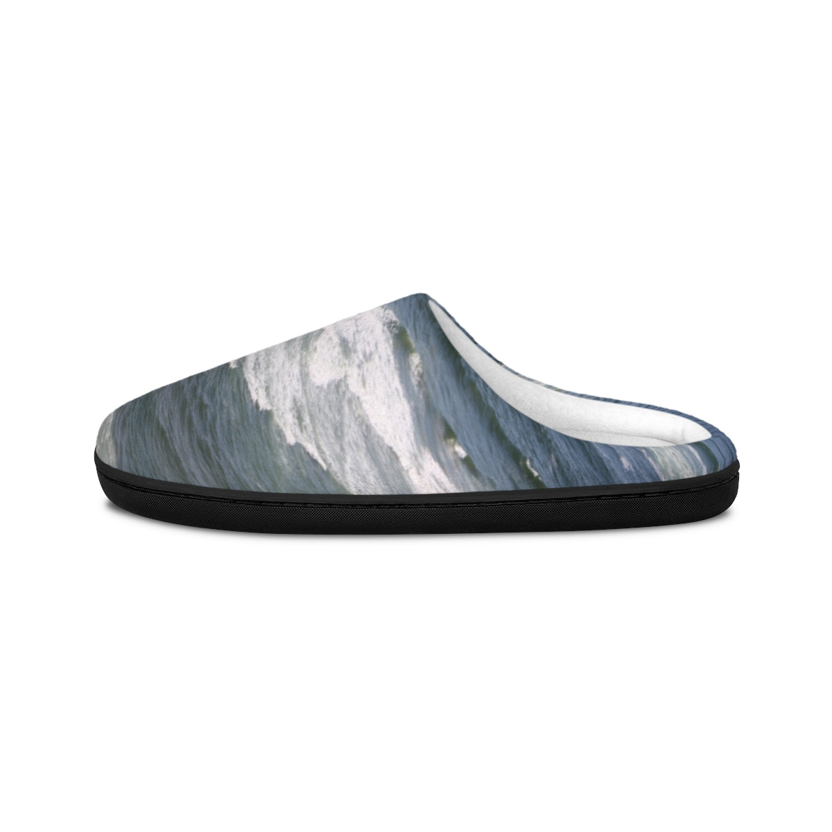 Wave Patterned Cozy Indoor Slip-On Slippers