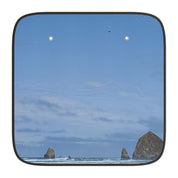 Coastal Landscape Scene on Blue Sky Car Sun Shade