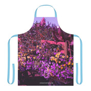 Vibrant Floral Pattern Garden Flowers Print Apron