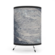 Unique Cylindrical Lamp with Artistic Mountain Design